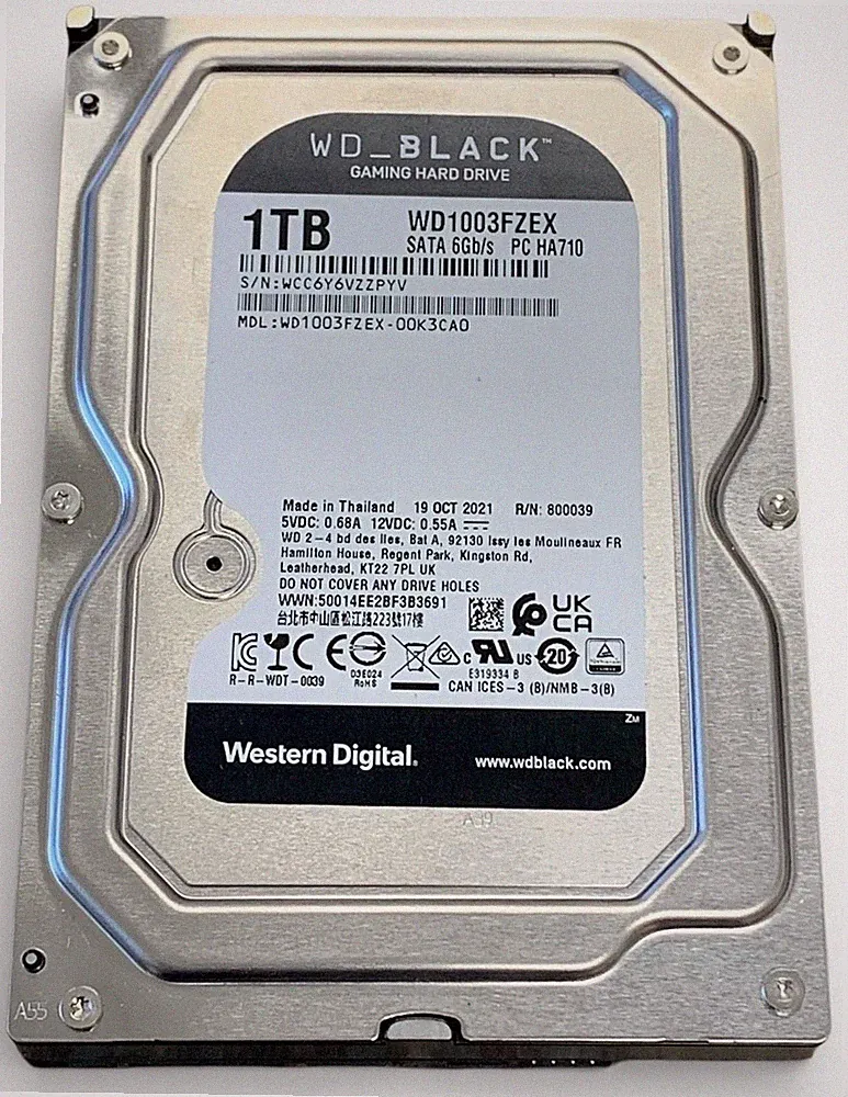 Western Digital WD_Black Gaming Hard Drive WD1003FZEX SATA 6gb/s 1TB